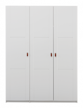 Schrank 150 cm mit Türen und Einlegeböden in whitewash